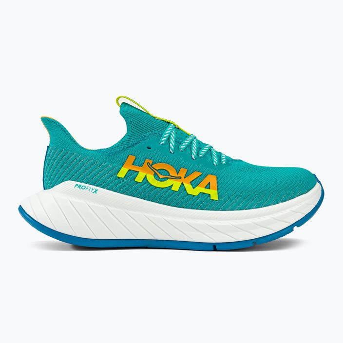 Кросівки для бігу чоловічі HOKA Carbon X 3 блакитно-жовті 1123192-CEPR 2