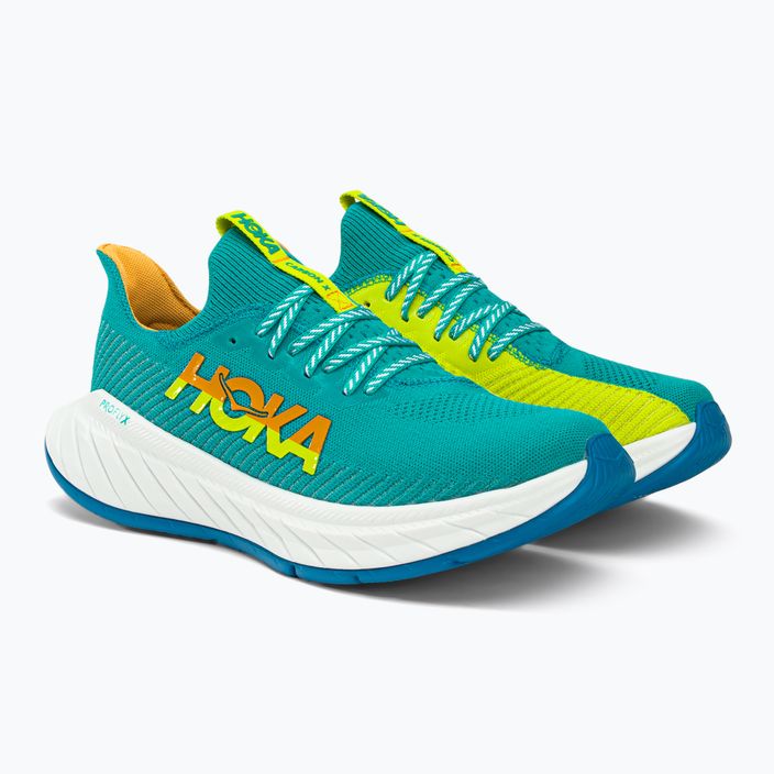 Кросівки для бігу чоловічі HOKA Carbon X 3 блакитно-жовті 1123192-CEPR 3