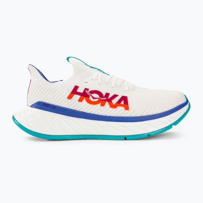 Кросівки для бігу чоловічі HOKA Carbon X 3 white/flame 2