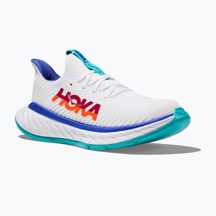 Кросівки для бігу чоловічі HOKA Carbon X 3 white/flame 7