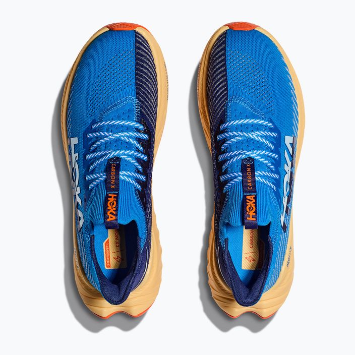 Кросівки для бігу чоловічі HOKA Carbon X 3 coaсталь sky/bellwether blue 12