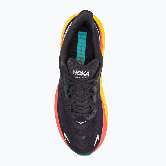 Кросівки для бігу чоловічі HOKA Arahi 6 чорні 1123194-BFLM 5