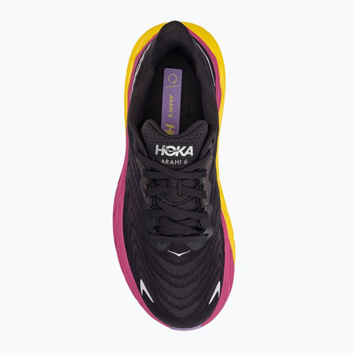 Кросівки для бігу жіночі HOKA Arahi 6 чорно-рожеві 1123195-BPYR 5