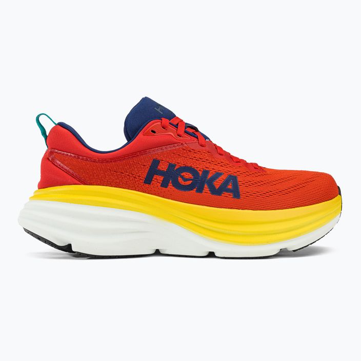 Кросівки для бігу чоловічі HOKA Bondi 8 червоні 1123202-RAFL 2