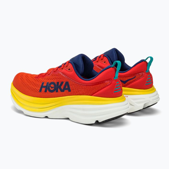 Кросівки для бігу чоловічі HOKA Bondi 8 червоні 1123202-RAFL 3