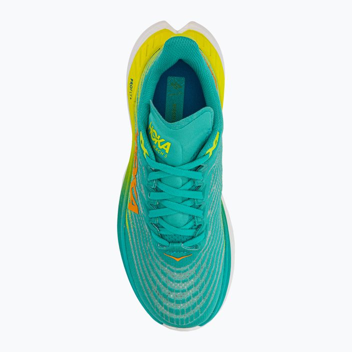 Кросівки для бігу жіночі HOKA Mach 5 блакитно-жовті 1127894-CEPR 5