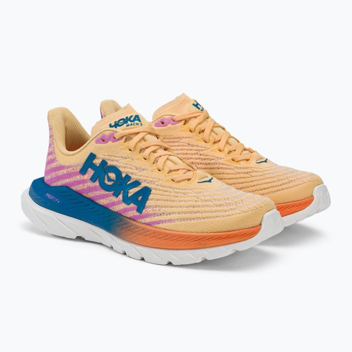 Кросівки для бігу жіночі HOKA Mach 5 помаранчево-фіолетові 1127894-ICYC 3