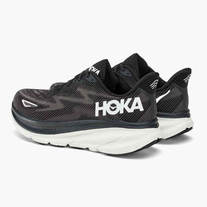 Кросівки для бігу чоловічі HOKA Clifton 9 чорні 1127895-BWHT 4
