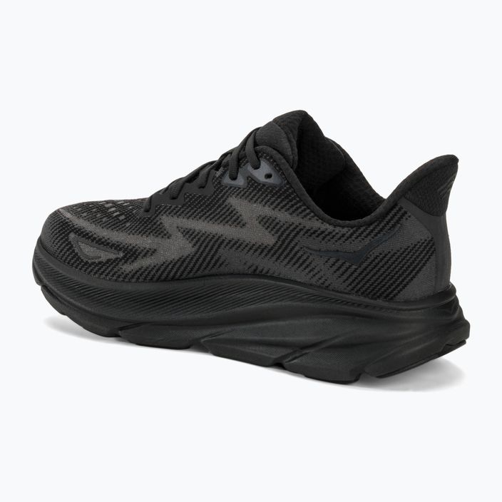 Чоловічі бігові кросівки HOKA Clifton 9 чорний/чорний 3