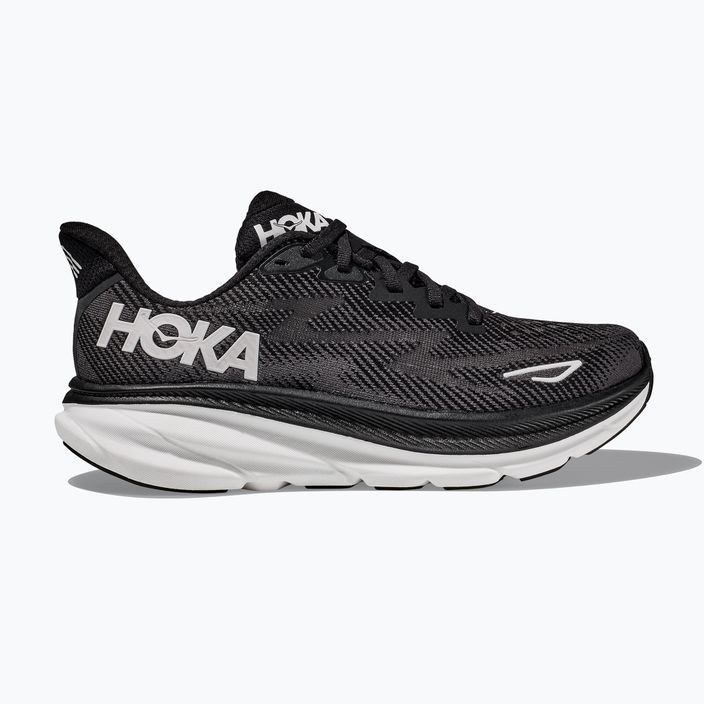 Кросівкі для бігу жіночі HOKA Clifton 9 black/white 2