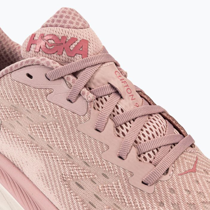 Кросівки для бігу жіночі HOKA Clifton 9 рожеві 1127896-PMPW 8