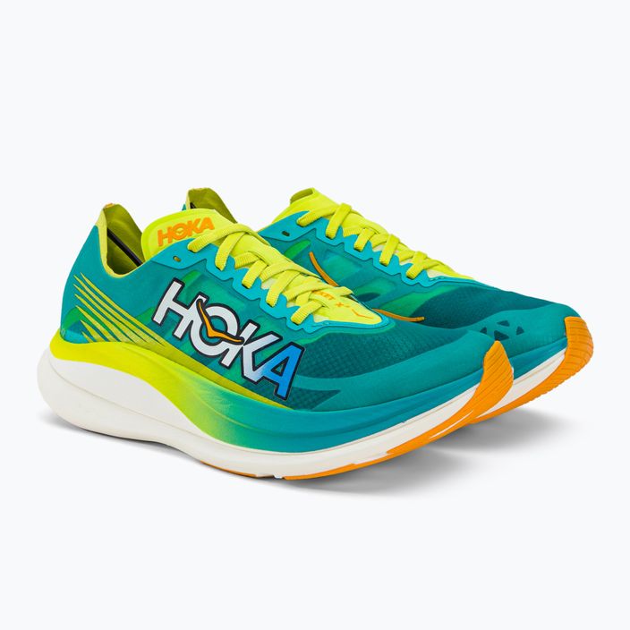 Кросівки для бігу чоловічі HOKA Rocket X 2 блакитно-жовті 1127927-CEPR 3