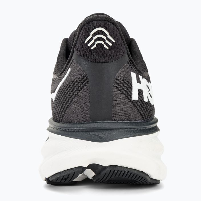 Жіночі бігові кросівки HOKA Clifton 9 Wide чорні/білі 7