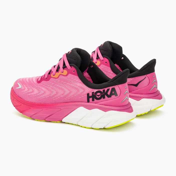 Кросівки для бігу жіночі HOKA Arahi 6 strawberry/black 3