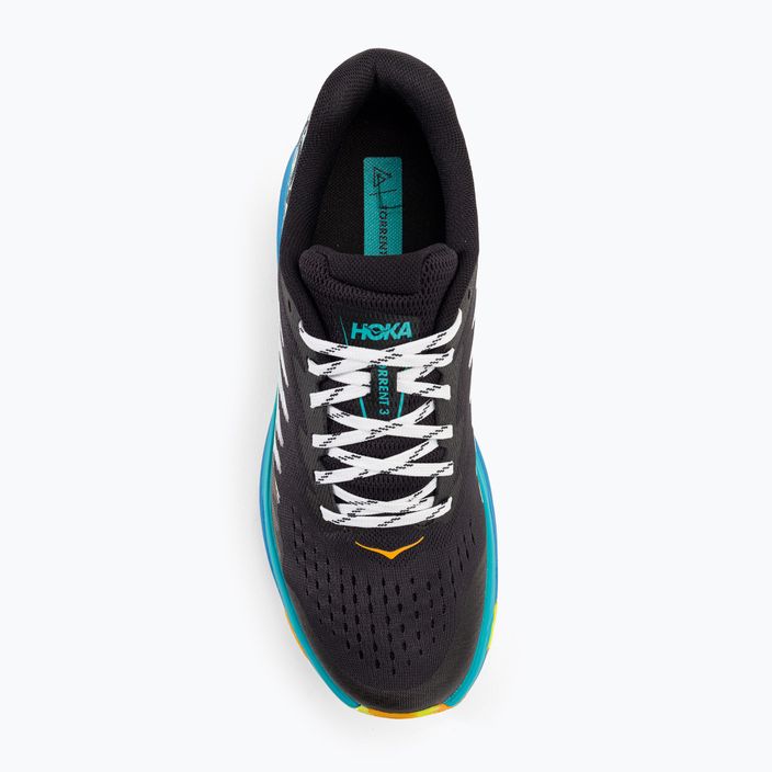 Чоловічі бігові кросівки HOKA Torrent 3 чорні/блакитні 6