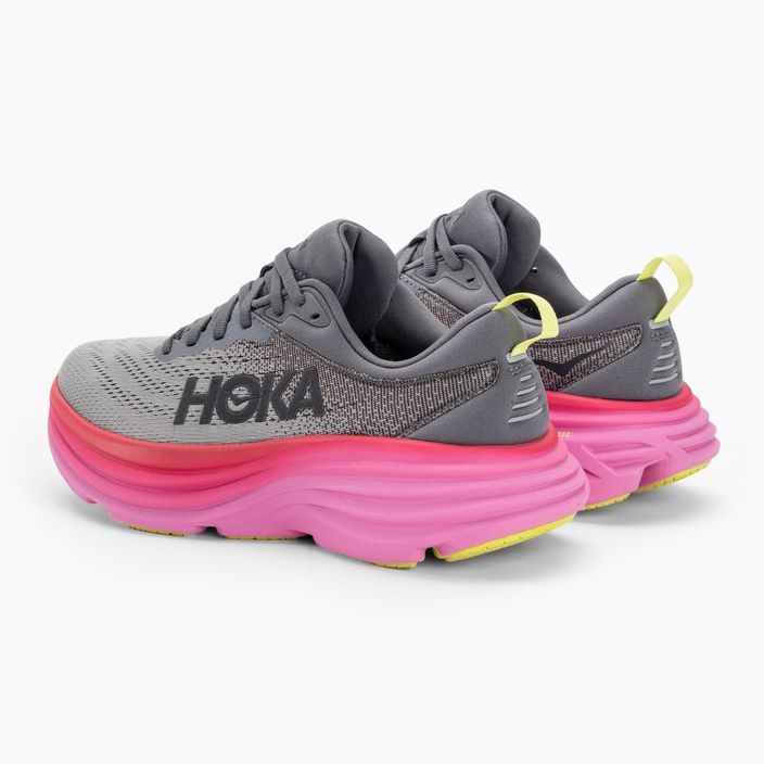 Жіночі бігові кросівки HOKA Bondi 8 castlerock/полуниця 3