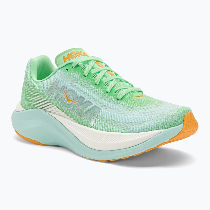 Жіночі бігові кросівки HOKA Mach X lime glow / сонячний океан