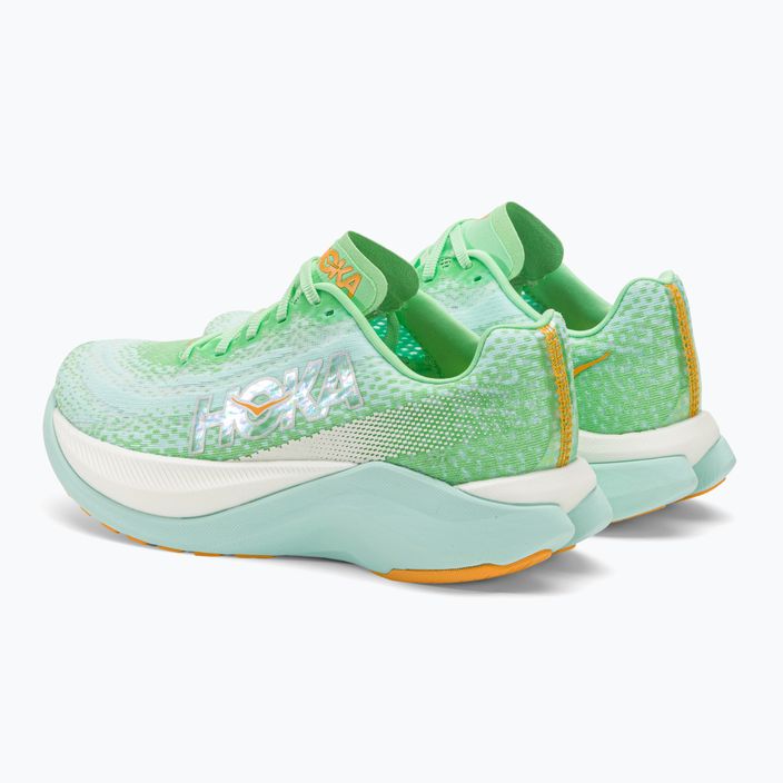 Жіночі бігові кросівки HOKA Mach X lime glow / сонячний океан 3