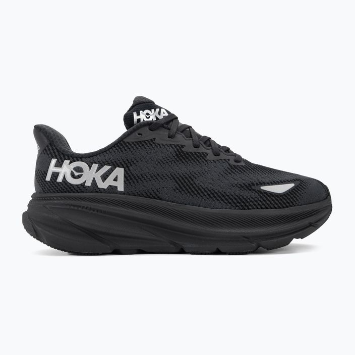 Чоловічі бігові кросівки HOKA Clifton 9 GTX чорний/чорний 2
