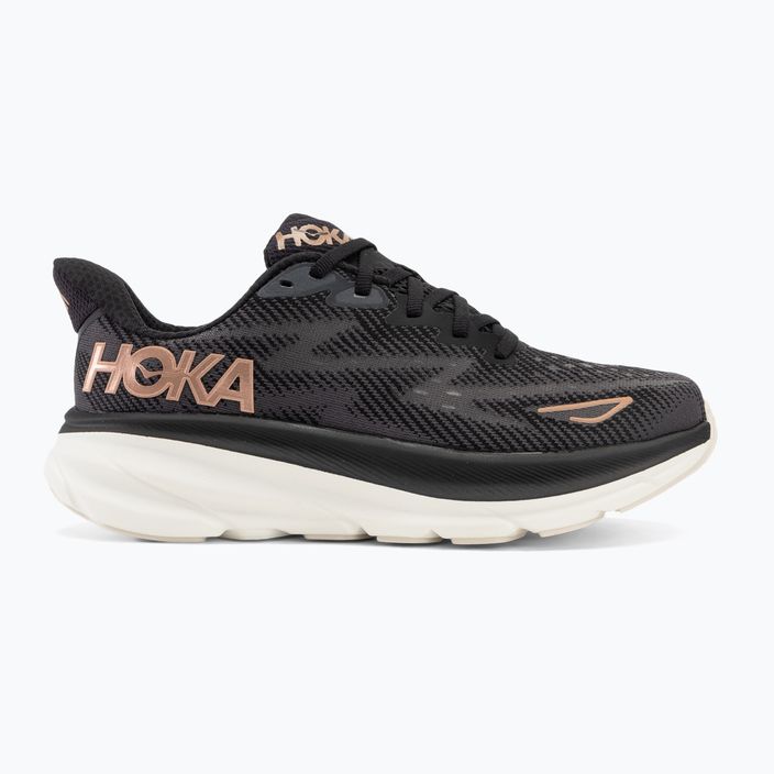 Кросівки для бігу жіночі HOKA Clifton 9 black/rose gold 2