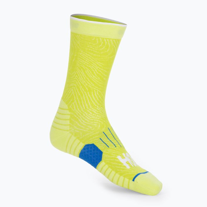 Шкарпетки для бігу HOKA Crew Run Sock 3 пари diva blue/cold water/evening primrose 4