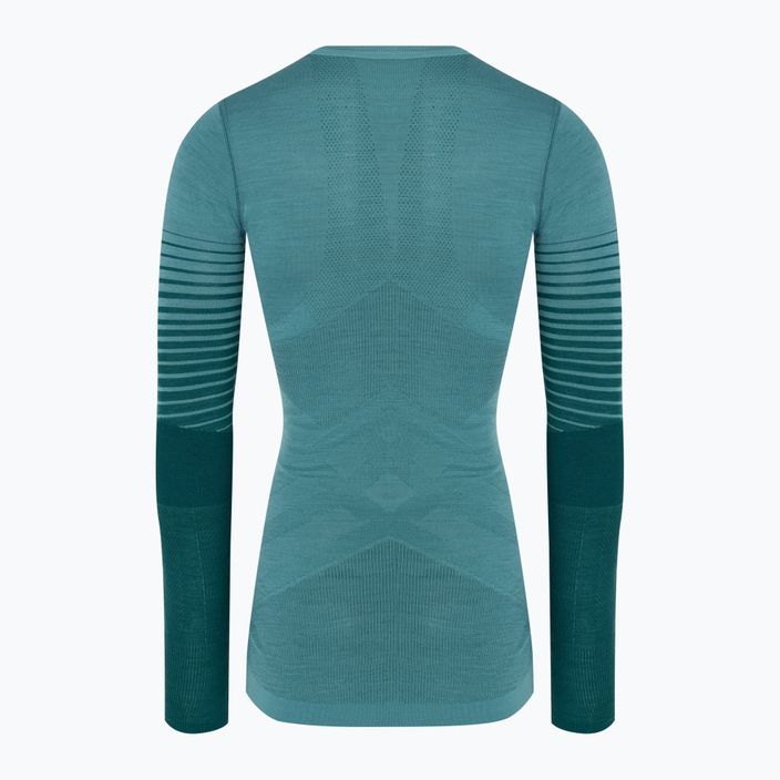 Лонгслів термічний жіночий Smartwool Intraknit Thermal Merino Baselayer Pattern Crew cascade 4