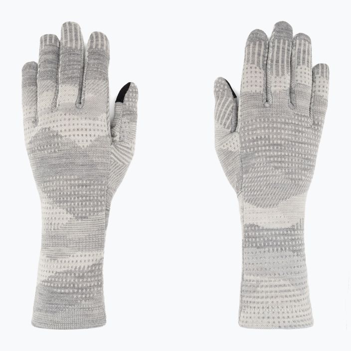 Трекінгові рукавички Smartwool Thermal Merino світло-сірі з гірським пейзажем 3