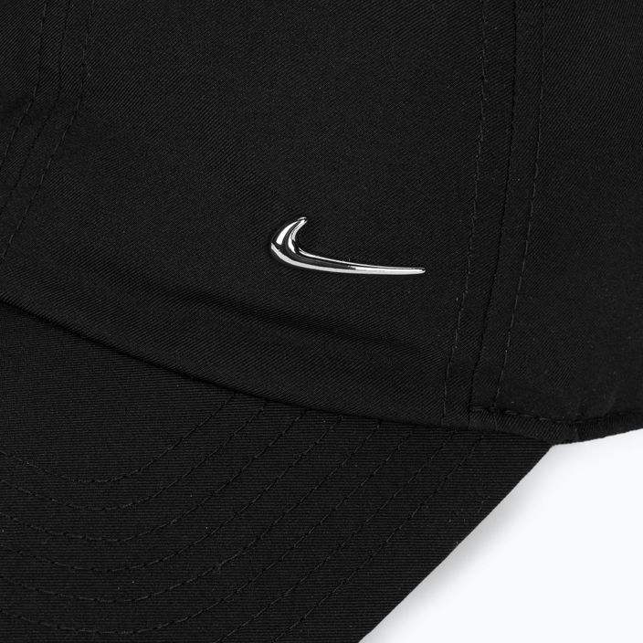 Кепка Nike Dri-Fit Club Unstructured Metal Swoosh black/metallic silver 3