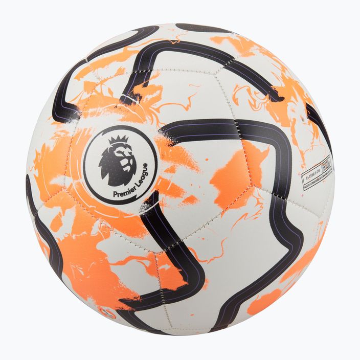 М'яч футбольний Nike Premier League Pitch white/total orange/black розмір 5 5