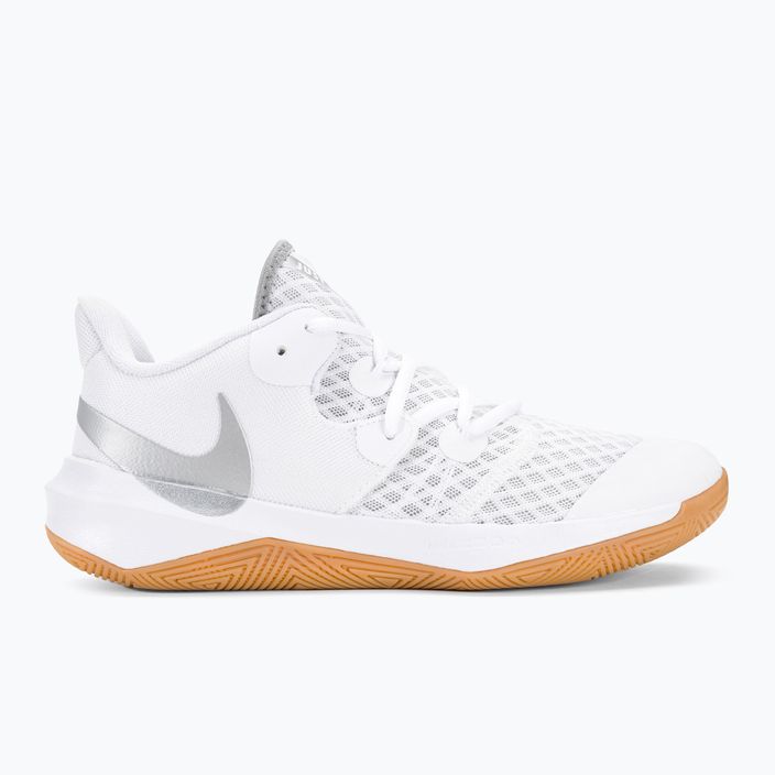 Волейбольні кросівки Nike Zoom Hyperspeed Court SE білі / срібляста гума 2