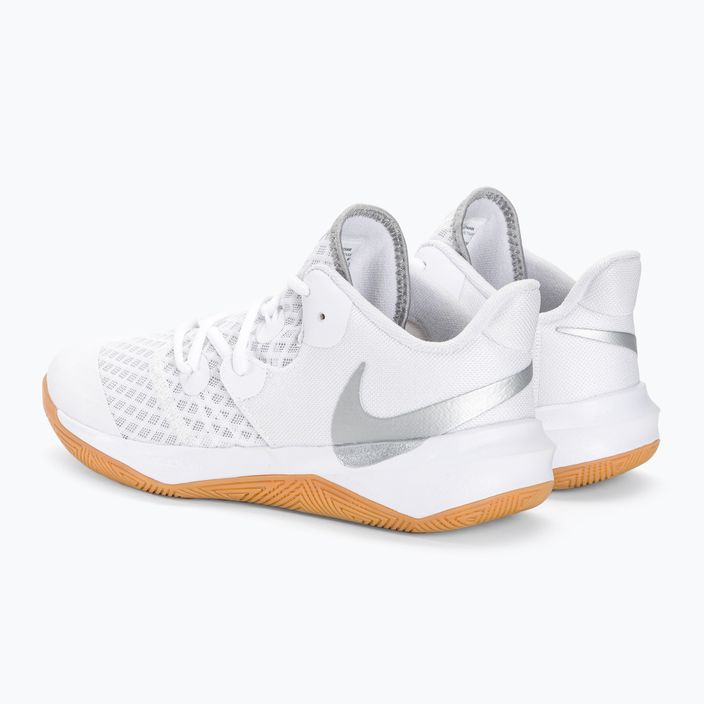 Волейбольні кросівки Nike Zoom Hyperspeed Court SE білі / срібляста гума 3