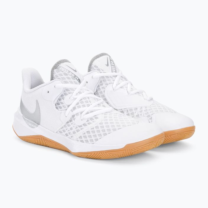 Волейбольні кросівки Nike Zoom Hyperspeed Court SE білі / срібляста гума 4