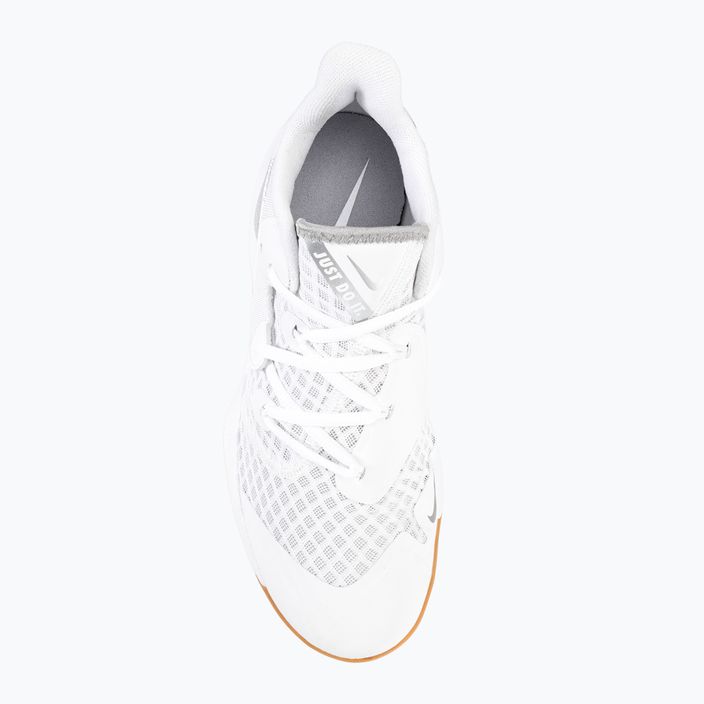 Волейбольні кросівки Nike Zoom Hyperspeed Court SE білі / срібляста гума 6