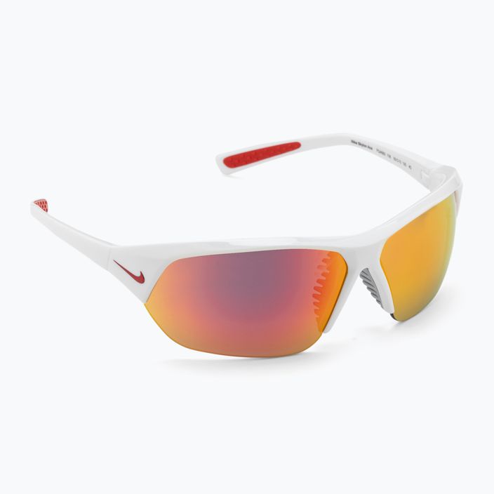 Чоловічі сонцезахисні окуляри Nike Skylon Ace білі/сірі з червоним дзеркалом