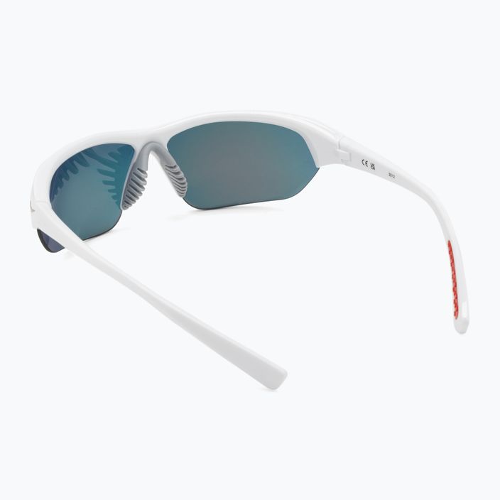 Чоловічі сонцезахисні окуляри Nike Skylon Ace білі/сірі з червоним дзеркалом 2