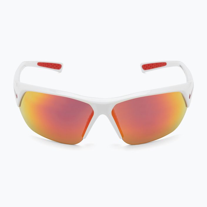 Чоловічі сонцезахисні окуляри Nike Skylon Ace білі/сірі з червоним дзеркалом 3