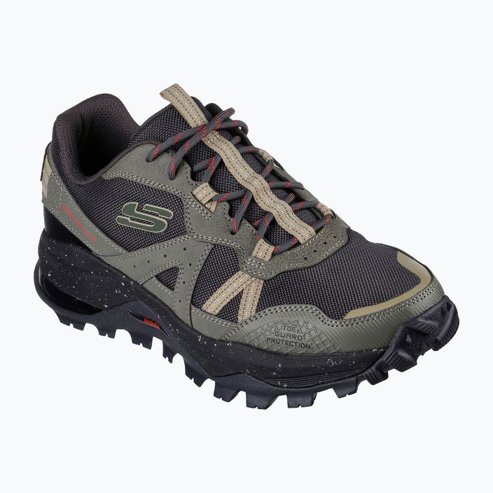 Чоловічі трекінгові черевики Skechers Arch Fit Trail Air оливково-чорні 11
