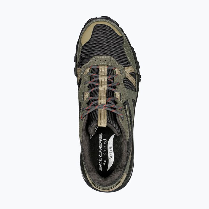 Чоловічі трекінгові черевики Skechers Arch Fit Trail Air оливково-чорні 14