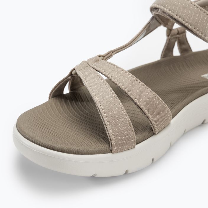 Жіночі босоніжки SKECHERS Go Walk Flex Sandal Sublime сіро-коричневі 7