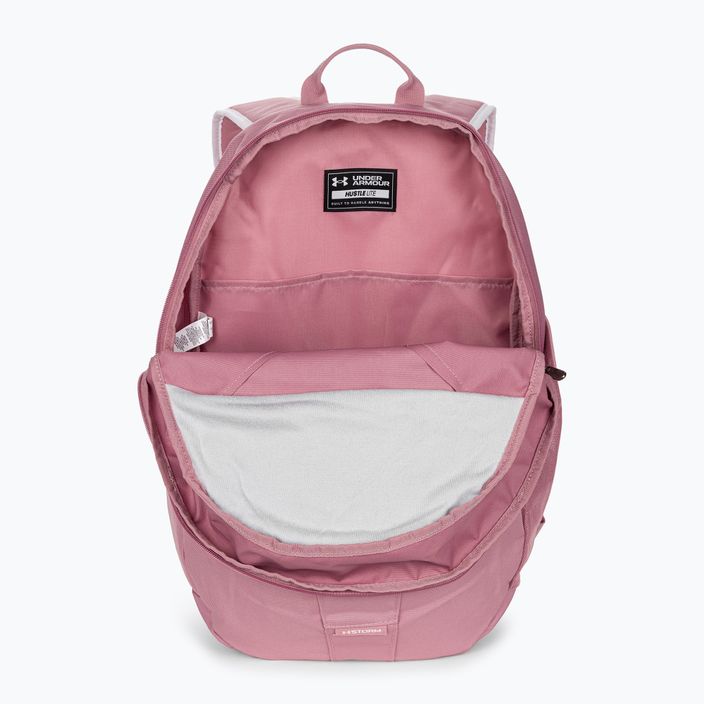 Міський рюкзак Under Armour Hustle Lite 24 л рожевий еліксир/білий/білий 4