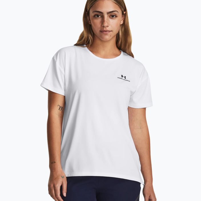 Жіноча тренувальна футболка Under Armour Rush Energy 2.0 біла/чорна