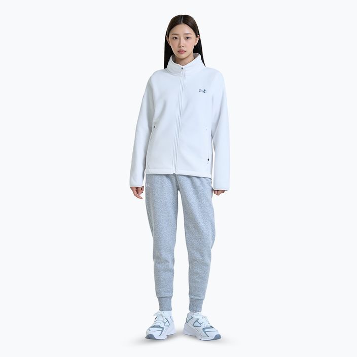 Штани жіночі Under Armour Rival Fleece Joggers mod gray light heather/white 2