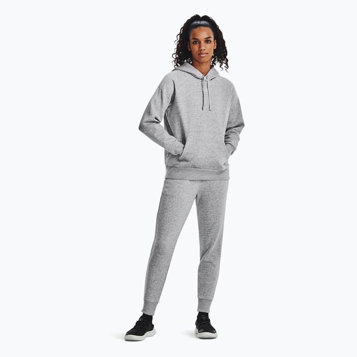 Кофта жіноча Under Armour Rival Fleece Hoodie mod gray light heather/white 2