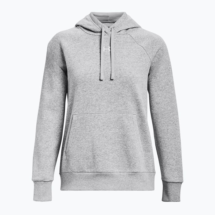 Кофта жіноча Under Armour Rival Fleece Hoodie mod gray light heather/white 5