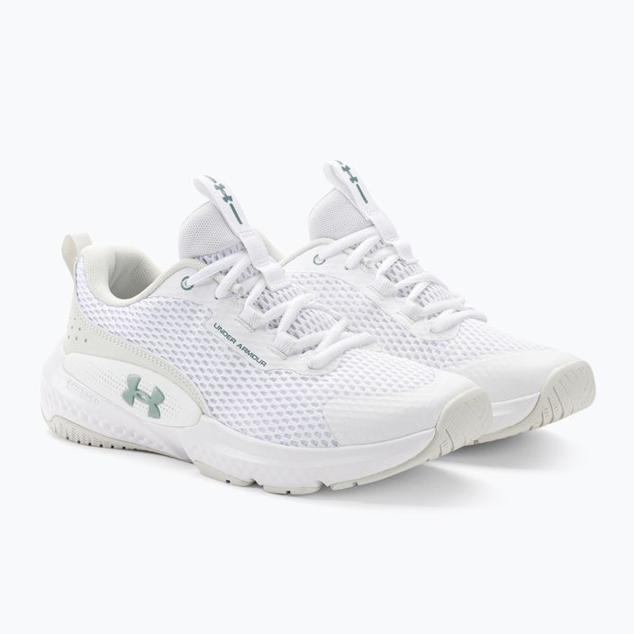 Жіночі тренувальні кросівки Under Armour W Dynamic Select білі/біла глина/зелений металік 4