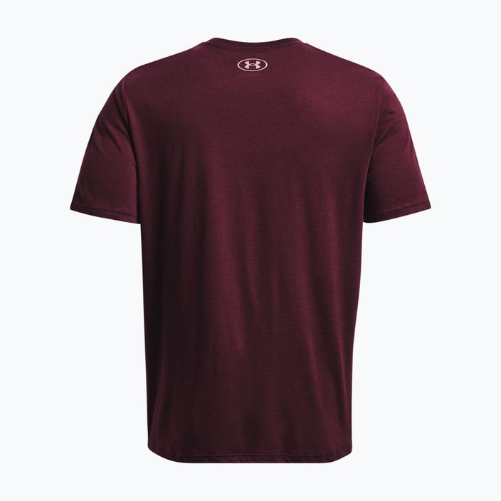 Чоловіча футболка Under Armour Big Logo Fill темно-бордова/туманно-фіолетова/отруйно-червона 5