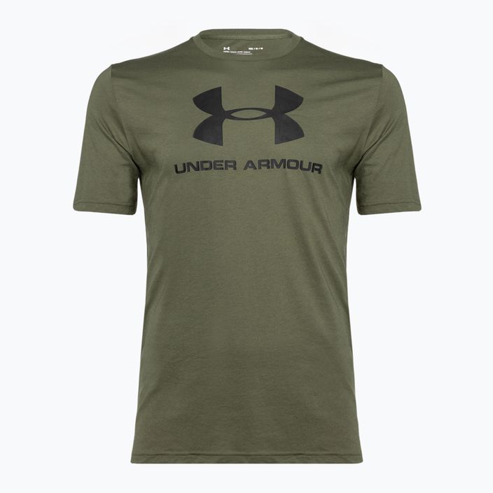 Чоловіча футболка Under Armour Sportstyle з логотипом морської піхоти з зеленого//чорного 4