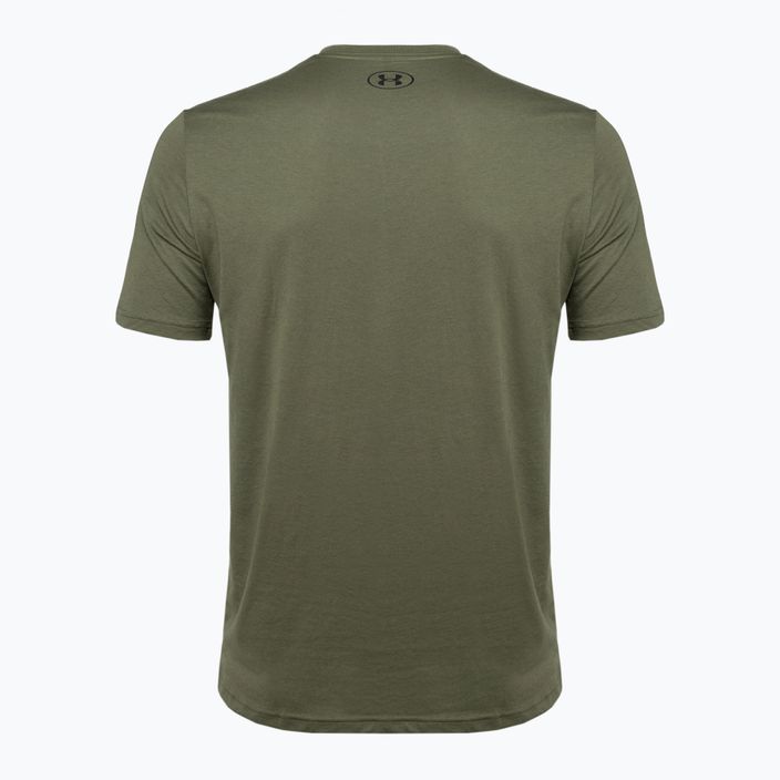 Чоловіча футболка Under Armour Sportstyle з логотипом морської піхоти з зеленого//чорного 5
