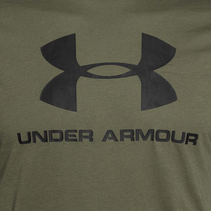 Чоловіча футболка Under Armour Sportstyle з логотипом морської піхоти з зеленого//чорного 6