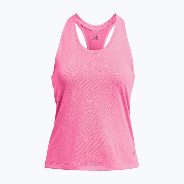 Майка для бігу жіноча Under Armour Streaker Splatter Singlet fluo pink/reflective 3